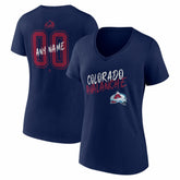 Colorado Avalanche Women's Hustle Personalized Name & Number V-Neck T-Shirt Sale