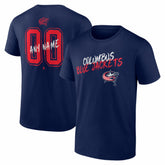 Columbus Blue Jackets Big & Tall Hustle Personalized Name & Number T-Shirt Outlet