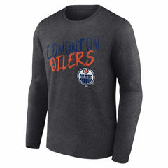 Edmonton Oilers Hustle Personalized Name & Number Long Sleeve T-Shirt Outlet