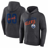 Edmonton Oilers Hustle Personalized Name & Number Hoodie Outlet