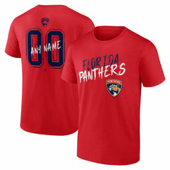 Florida Panthers Big & Tall Hustle Personalized Name & Number T-Shirt For Sale