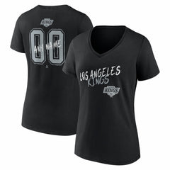 Los Angeles Kings Women's Hustle Personalized Name & Number V-Neck T-Shirt For Sale