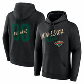 Minnesota Wild Hustle Personalized Name & Number Hoodie Outlet