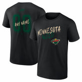 Minnesota Wild Hustle Personalized Name & Number T-Shirt Discount