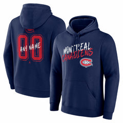 Montreal Canadiens Big & Tall Hustle Personalized Name & Number Hoodie Online