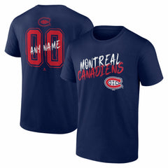 Montreal Canadiens Hustle Personalized Name & Number T-Shirt Sale