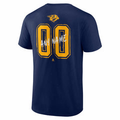 Nashville Predators Big & Tall Hustle Personalized Name & Number T-Shirt On Sale