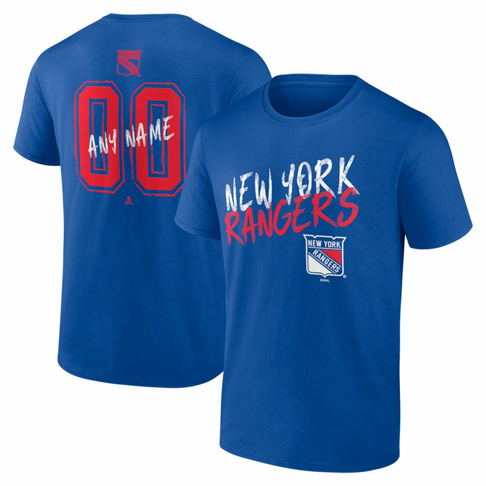 New York Rangers Big & Tall Hustle Personalized Name & Number T-Shirt Online