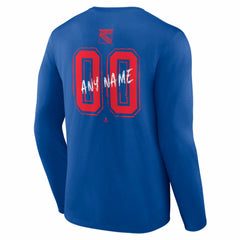 New York Rangers Hustle Personalized Name & Number Long Sleeve T-Shirt Discount