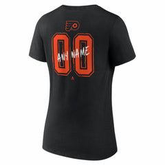 Philadelphia Flyers Women's Hustle Personalized Name & Number V-Neck T-Shirt On Sale