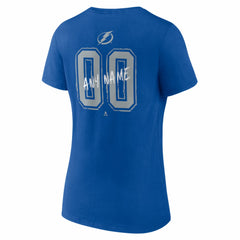 Tampa Bay Lightning Women's Hustle Personalized Name & Number V-Neck T-Shirt For Sale
