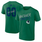 Vancouver Canucks Hustle Personalized Name & Number T-Shirt Online