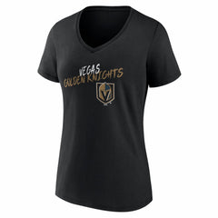 Vegas Golden Knights Women's Hustle Personalized Name & Number V-Neck T-Shirt Online