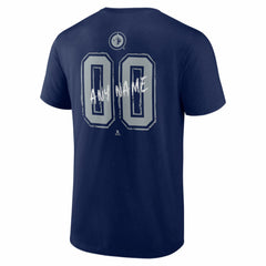 Winnipeg Jets Big & Tall Hustle Personalized Name & Number T-Shirt On Sale