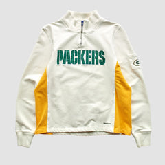 Green Bay Packers Fanatics Reebok 2000s 1/4 Zip Sweatshirt