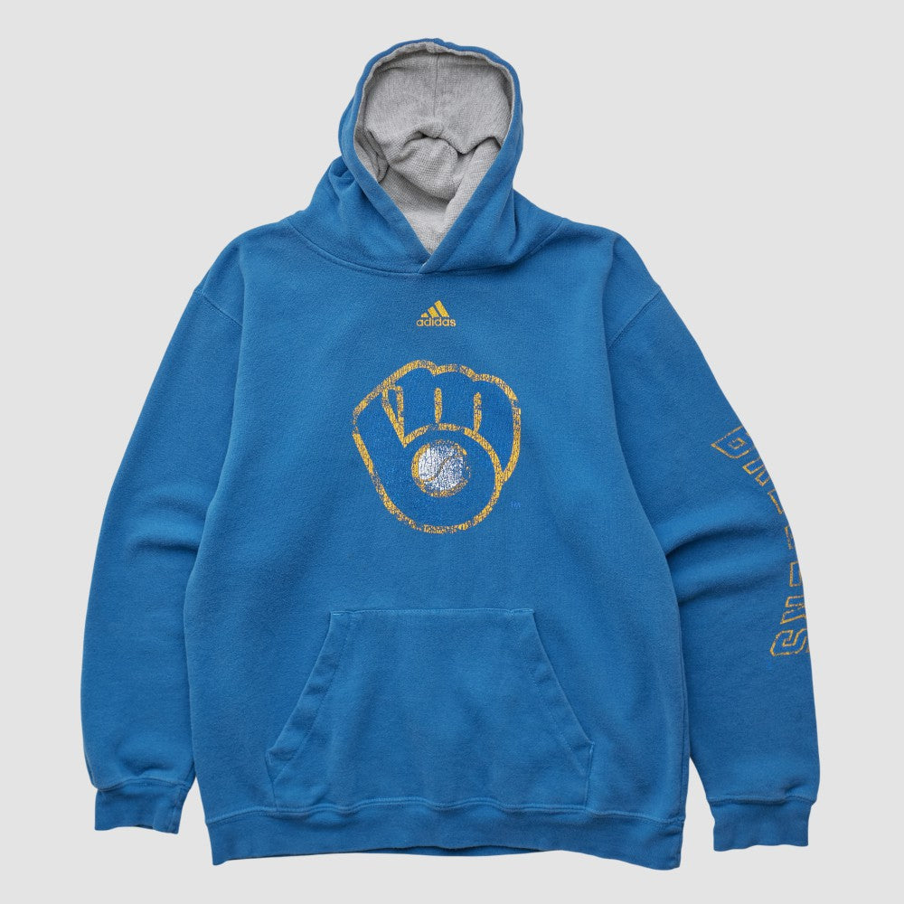 Milwaukee Brewers Adidas 2010s Hooded Pullover Sweatshirt | MLB Discount