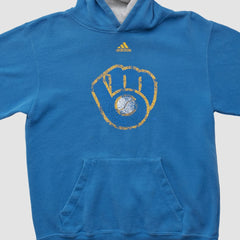 Milwaukee Brewers Adidas 2010s Hooded Pullover Sweatshirt | MLB Discount