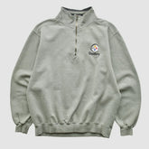 Pittsburgh Steelers Fanatics Lee Sport 90s 1/4 Zip Sweatshirt
