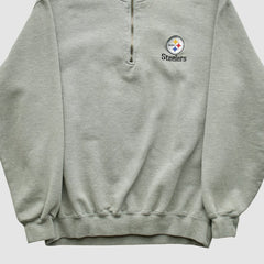 Pittsburgh Steelers Fanatics Lee Sport 90s 1/4 Zip Sweatshirt
