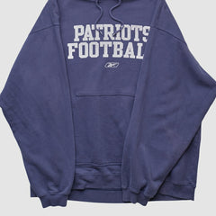 New England Patriots Fanatics Reebok 2000s Hooded Pullover Sweatshirt