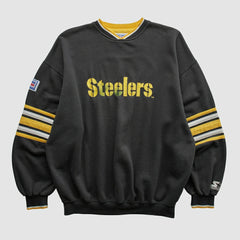 Pittsburgh Steelers Fanatics Starter 90s Pullover Sweatshirt