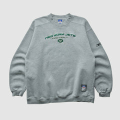 New York Jets Fanatics Reebok 2000s Pullover Sweatshirt