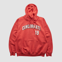Cincinnati Reds Genuine Merchandise 2000s Hooded Pullover Sweatshirt | MLB Outlet