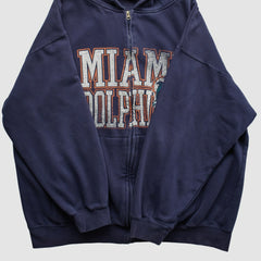 Miami Dolphins Fanatics NFL 2010s Hooded Full Zip Sweatshirt