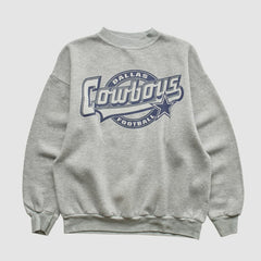 Dallas Cowboys Fanatics Logo 7 90s Pullover Sweatshirt