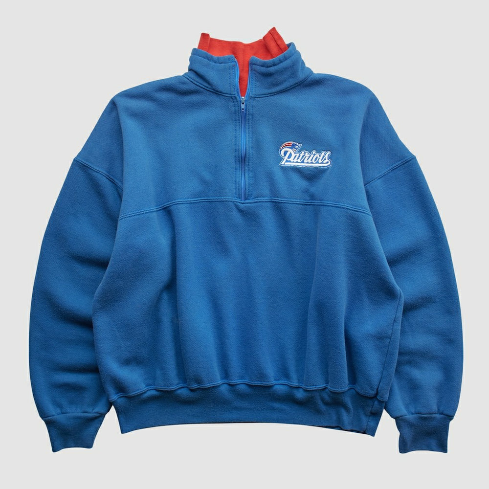 New England Patriots Fanatics Dodger 90s 1/4 Zip Sweatshirt