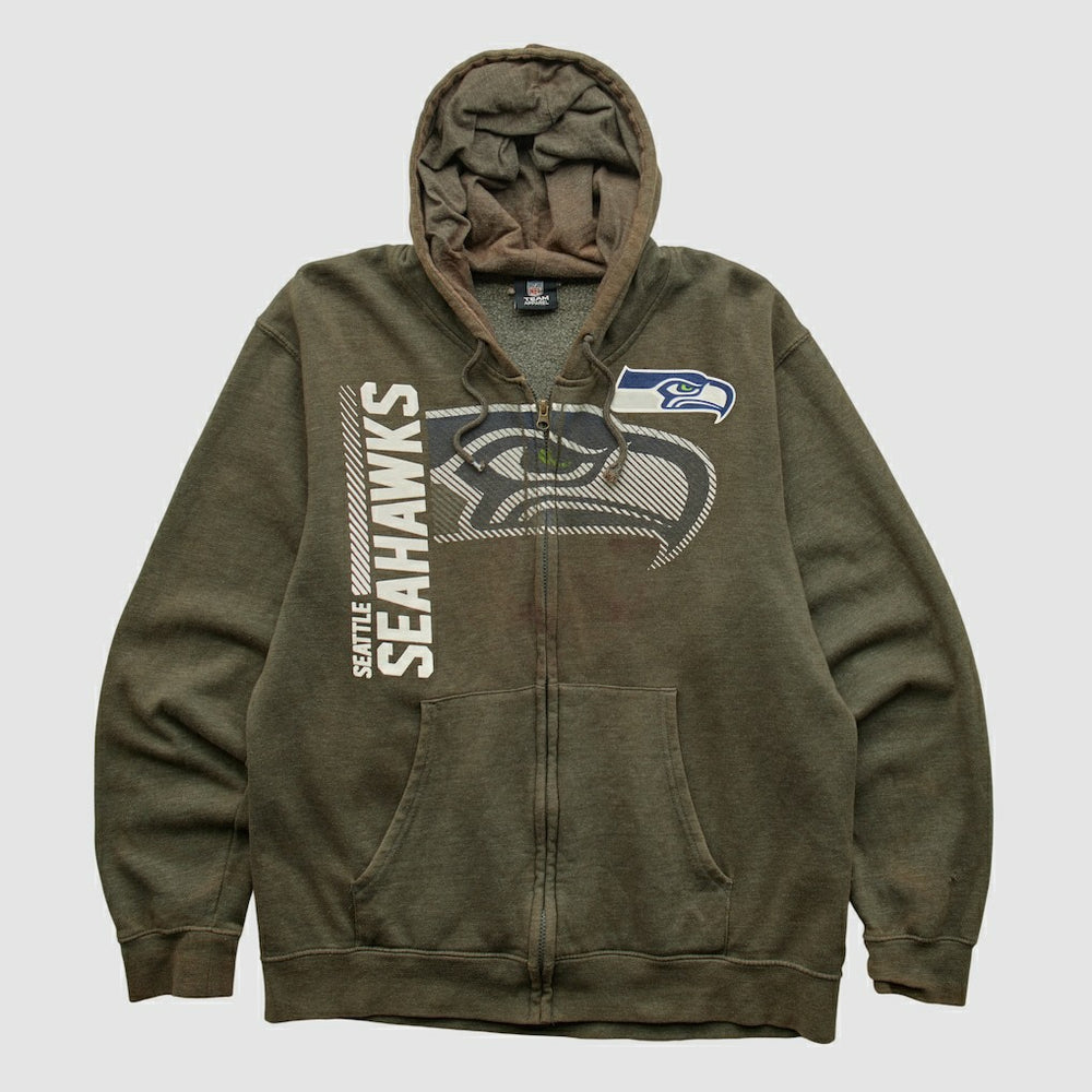 Seattle Seahawks Fanatics NFL 2010s Hooded Full Zip Sweatshirt