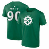 Pittsburgh Steelers T.J. Watt St. Patrick's Day Icon Name & Number T-Shirt