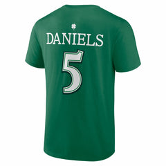 Washington Commanders Jayden Daniels St. Patrick's Day Icon Name & Number T-Shirt