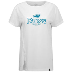 Tampa Bay Rays Levelwear Women's Blue Haven Influx Cornerstone T-Shirt | MLB On Sale