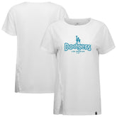 Los Angeles Dodgers Levelwear Women's Blue Haven Influx Cornerstone T-Shirt | MLB Sale