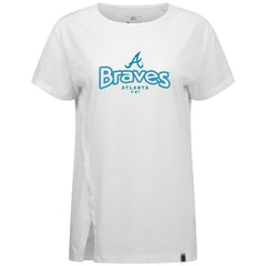 Atlanta Braves Levelwear Women's Blue Haven Influx Cornerstone T-Shirt | MLB For sale