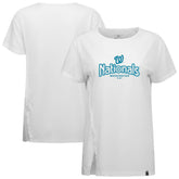 Washington Nationals Levelwear Women's Blue Haven Influx Cornerstone T-Shirt | MLB Shop