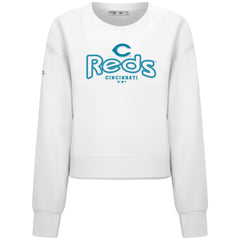 Cincinnati Reds Levelwear Women's Judd Cornerstone Cropped Sweatshirt | MLB For sale