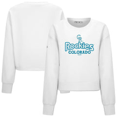Colorado Rockies Levelwear Women's Judd Cornerstone Cropped Sweatshirt | MLB On Sale