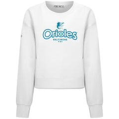 Baltimore Orioles Levelwear Women's Judd Cornerstone Cropped Sweatshirt | MLB New