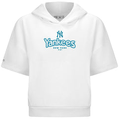New York Yankees Levelwear Women's Amber Short Sleeve Cornerstone Hoodie | MLB Sale