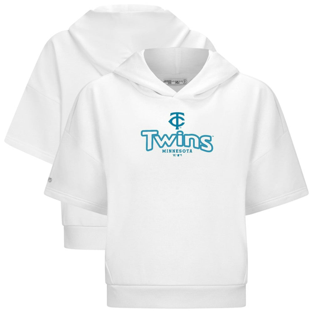 Minnesota Twins Levelwear Women's Amber Short Sleeve Cornerstone Hoodie | MLB Online