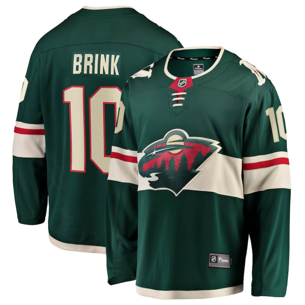 Bobby Brink Minnesota Wild Fanatics Home Breakaway Jersey Green