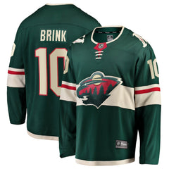 Bobby Brink Minnesota Wild Fanatics Home Breakaway Jersey Green
