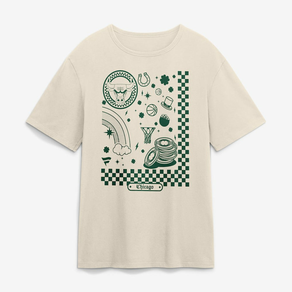 Chicago Bulls St. Patrick's Day City Charms T-Shirt sale On Sale