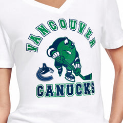 Vancouver Canucks Starter Women's Tough Puck T-Shirt For Sale