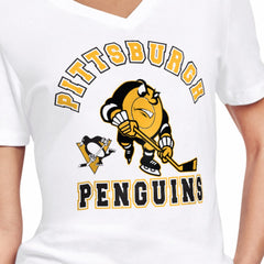Pittsburgh Penguins Starter Women's Tough Puck T-Shirt For Sale