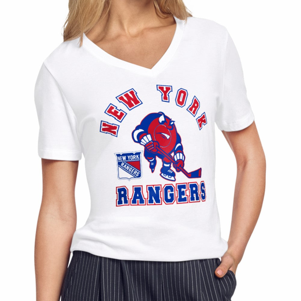 New York Rangers Starter Women's Tough Puck T-Shirt Discount