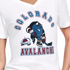 Colorado Avalanche Starter Women's Tough Puck T-Shirt On Sale