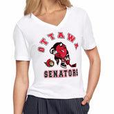 Ottawa Senators Starter Women's Tough Puck T-Shirt Outlet